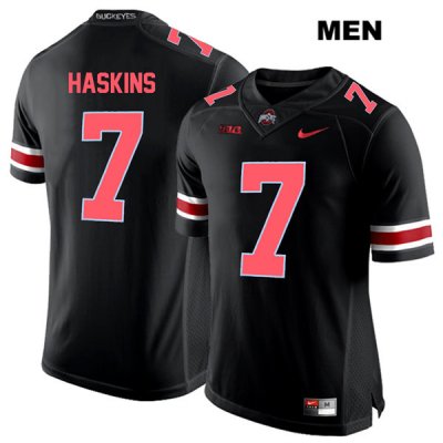 Men's NCAA Ohio State Buckeyes Dwayne Haskins #7 College Stitched Authentic Nike Red Number Black Football Jersey PL20D82GX